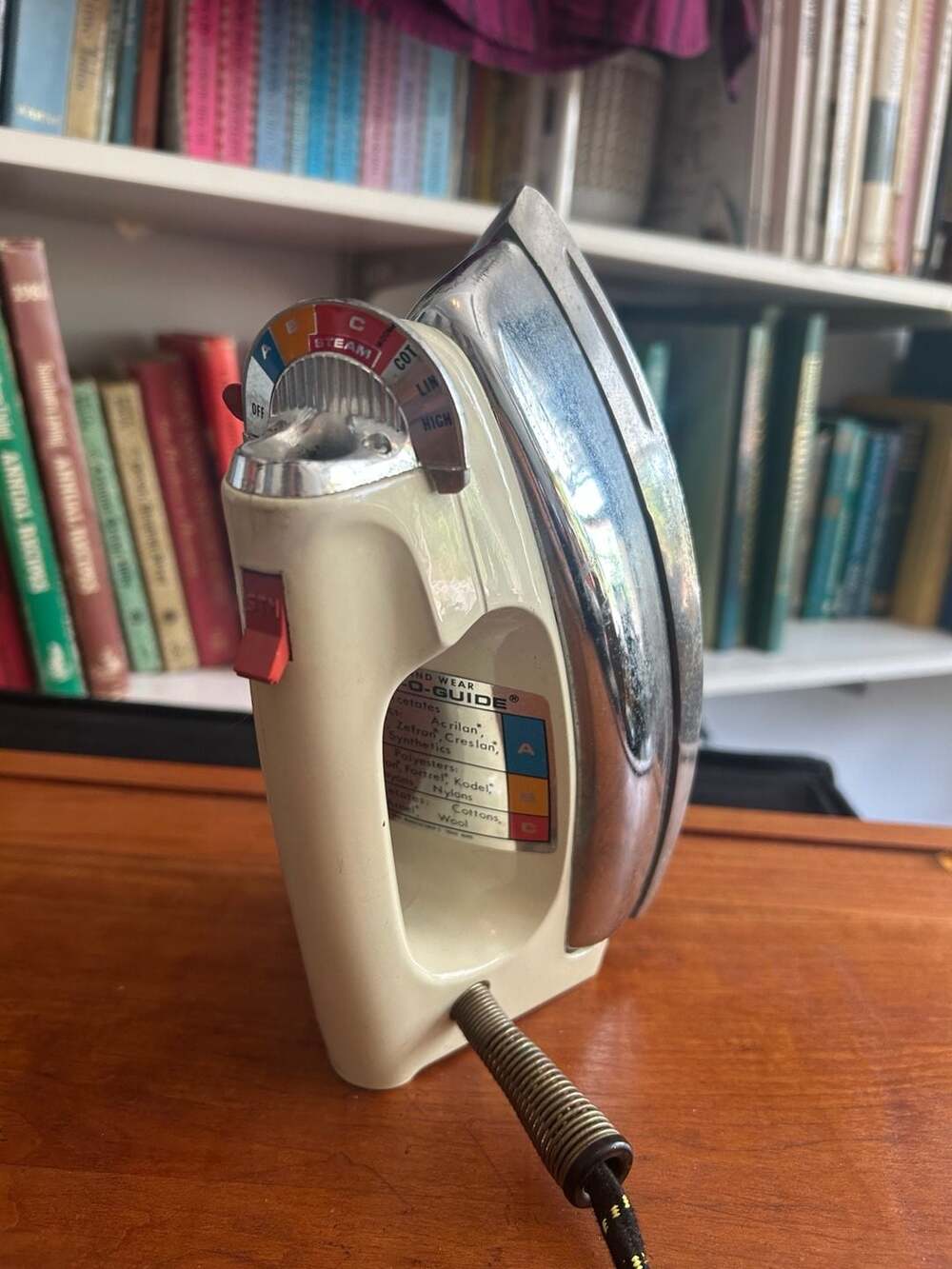 Vintage Sunbeam Steam and Dry Iron with Temp-O-Guide